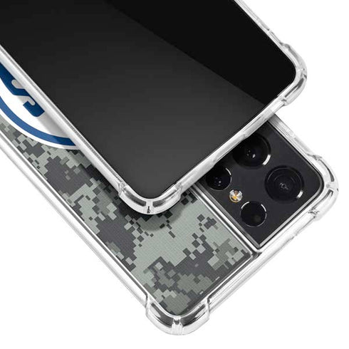 NHL Edmonton Oilers Camo Galaxy S21 Ultra 5G Clear Case