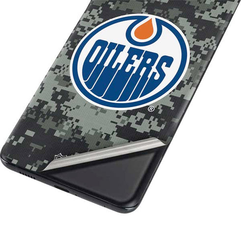 NHL Edmonton Oilers Camo Galaxy S21 Ultra 5G Skin