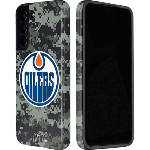 NHL Edmonton Oilers Camo Galaxy S22 Plus Pro Case