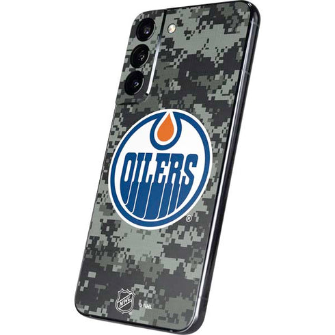 NHL Edmonton Oilers Camo Galaxy S22 Plus Skin