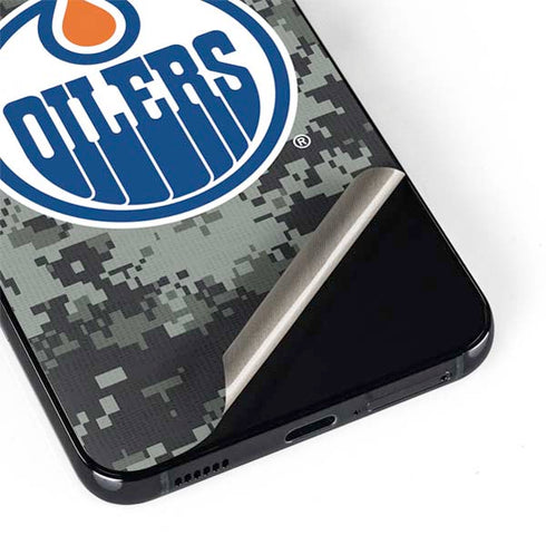 NHL Edmonton Oilers Camo Galaxy S22 Plus Skin