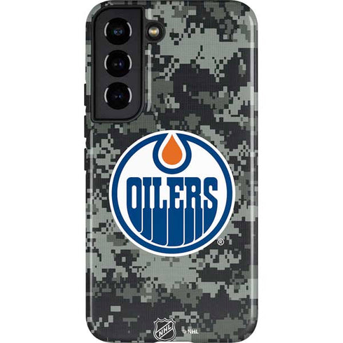 NHL Edmonton Oilers Camo Galaxy S22 Pro Case
