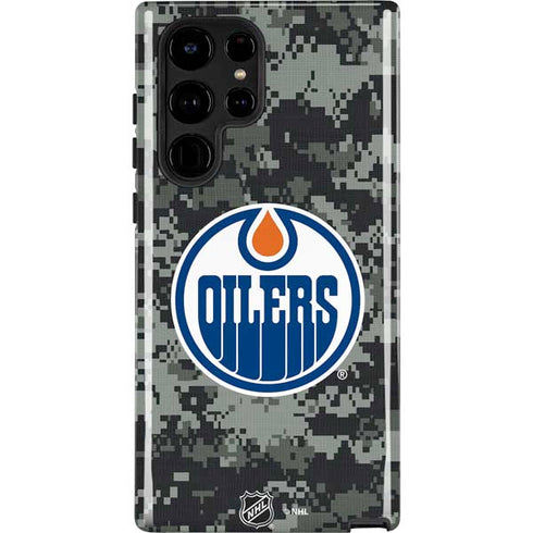 NHL Edmonton Oilers Camo Galaxy S22 Ultra Pro Case