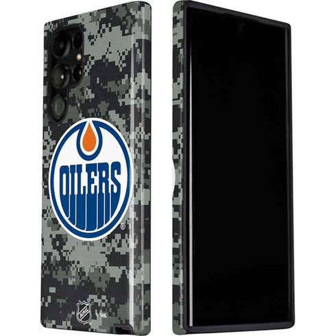 NHL Edmonton Oilers Camo Galaxy S22 Ultra Pro Case