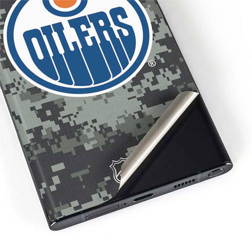 NHL Edmonton Oilers Camo Galaxy S22 Ultra Skin