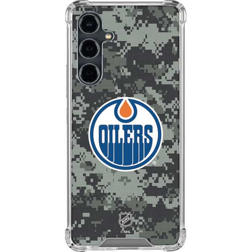 NHL Edmonton Oilers Camo Galaxy S23 FE Clear Case