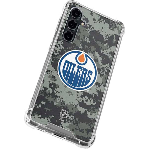 NHL Edmonton Oilers Camo Galaxy S23 FE Clear Case