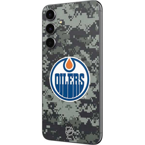 NHL Edmonton Oilers Camo Galaxy S23 FE Skin