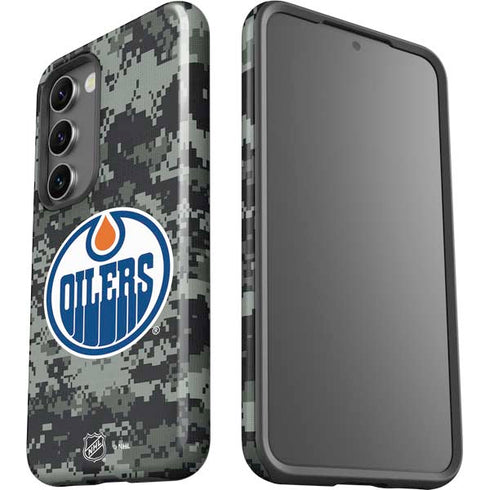 NHL Edmonton Oilers Camo Galaxy S23 Plus Pro Case