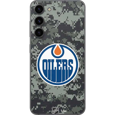 NHL Edmonton Oilers Camo Galaxy S23 Plus Skin