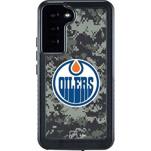 NHL Edmonton Oilers Camo Galaxy S23 Plus Waterproof Case