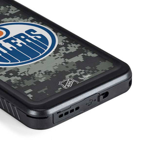 NHL Edmonton Oilers Camo Galaxy S23 Plus Waterproof Case
