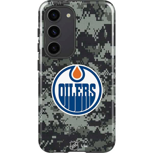 NHL Edmonton Oilers Camo Galaxy S23 Pro Case