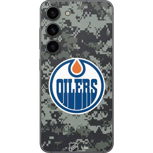 NHL Edmonton Oilers Camo Galaxy S23 Skin