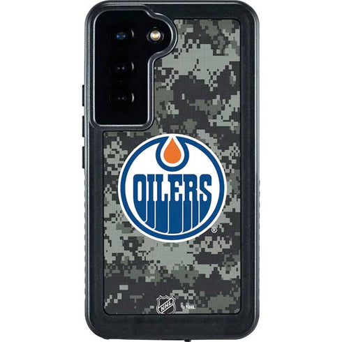 NHL Edmonton Oilers Camo Galaxy S23 Waterproof Case