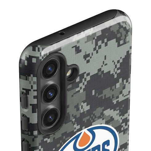 NHL Edmonton Oilers Camo Galaxy S24 Plus Impact Case