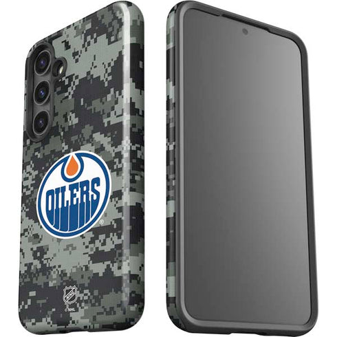 NHL Edmonton Oilers Camo Galaxy S24 Plus Impact Case