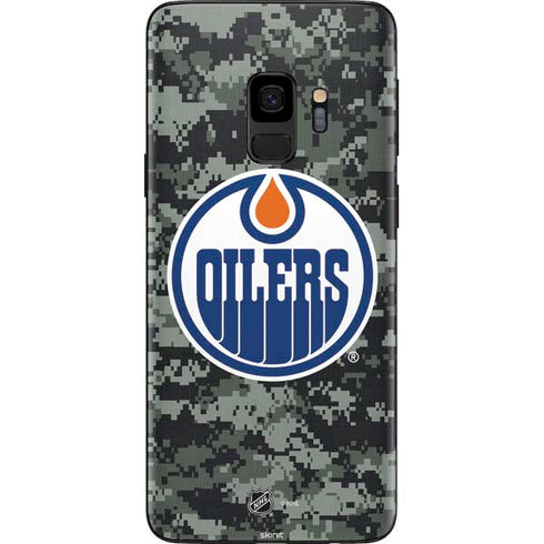 NHL Edmonton Oilers Camo Galaxy S9 Skin