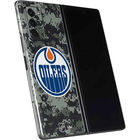NHL Edmonton Oilers Camo Galaxy Z Fold2 5G Skin