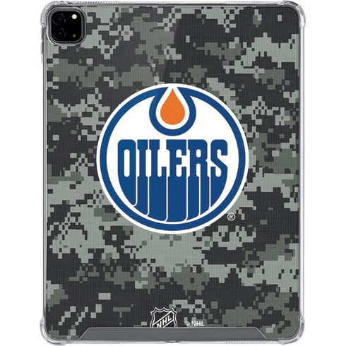 NHL Edmonton Oilers Camo iPad Pro 12.9in (2020) Clear Case