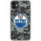 NHL Edmonton Oilers Camo iPhone 11 Clear Case