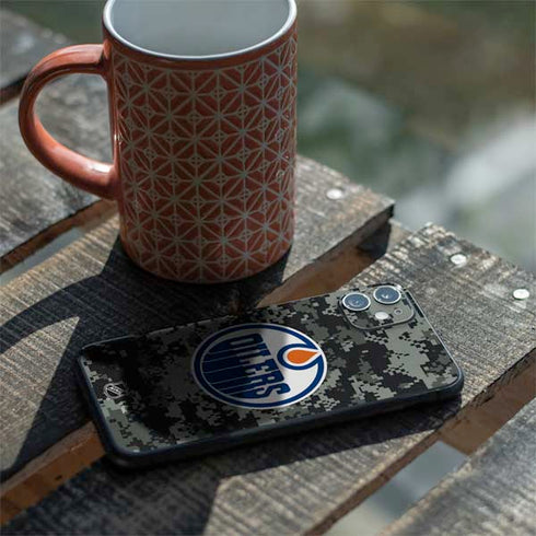 NHL Edmonton Oilers Camo iPhone 11 Skin