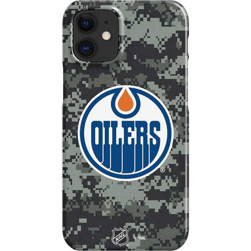 NHL Edmonton Oilers Camo iPhone 12 Mini Lite Case
