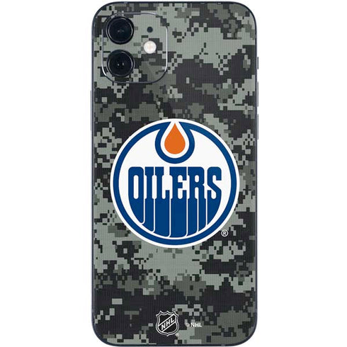 NHL Edmonton Oilers Camo iPhone 12 Mini Skin