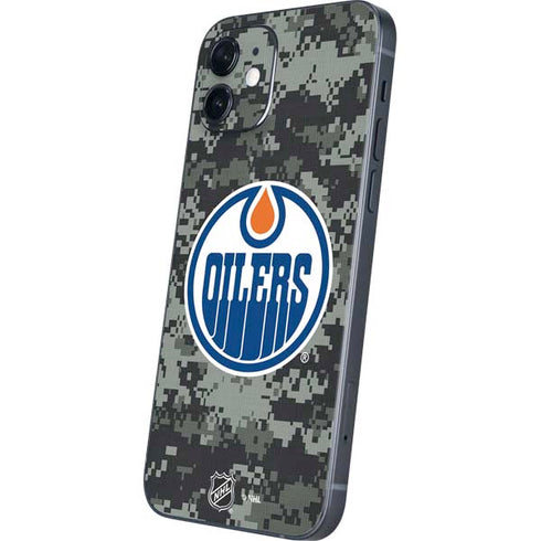 NHL Edmonton Oilers Camo iPhone 12 Mini Skin