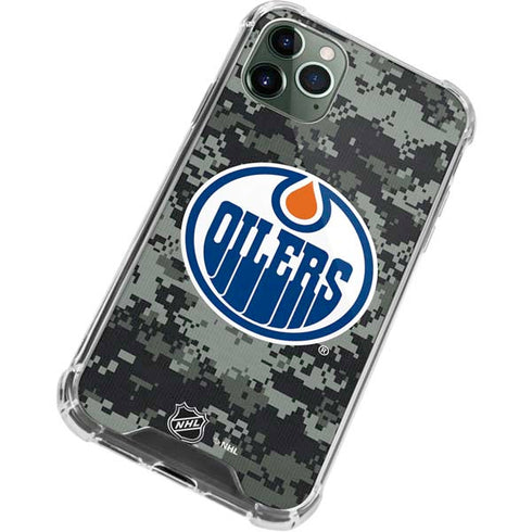 NHL Edmonton Oilers Camo iPhone 12 Pro Clear Case