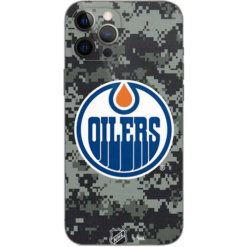 NHL Edmonton Oilers Camo iPhone 12 Pro Max Skin