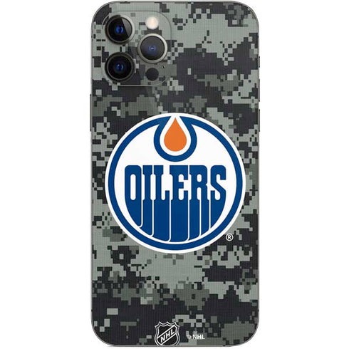 NHL Edmonton Oilers Camo iPhone 12 Pro Skin