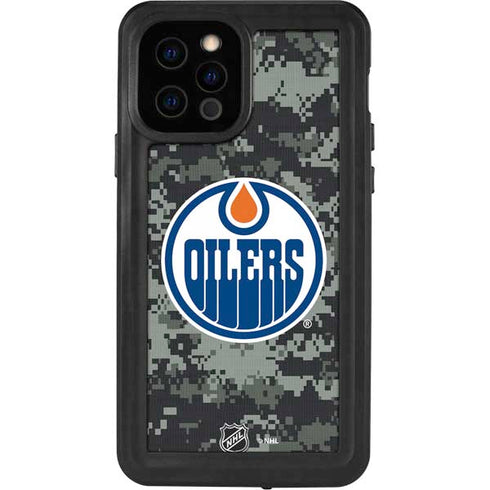NHL Edmonton Oilers Camo iPhone 12 Pro Waterproof Case