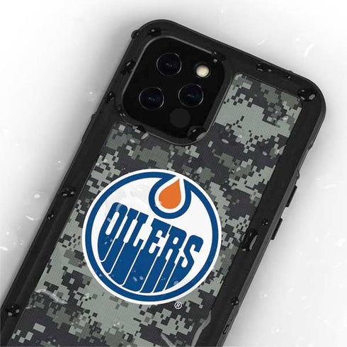 NHL Edmonton Oilers Camo iPhone 12 Pro Waterproof Case