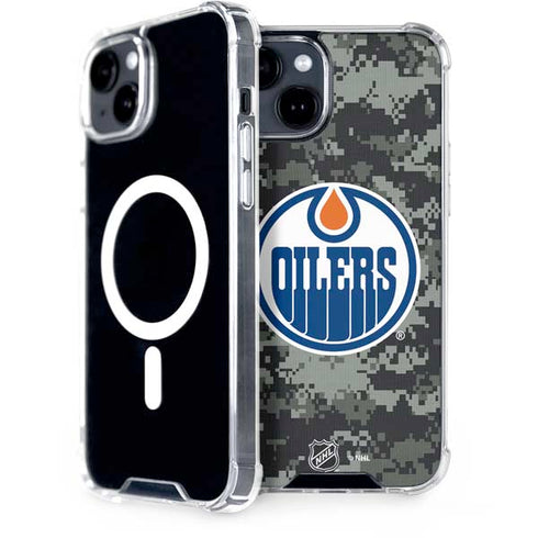 NHL Edmonton Oilers Camo iPhone 13 MagSafe Case