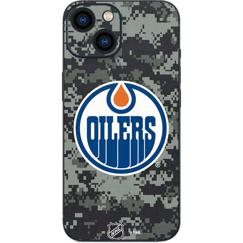 NHL Edmonton Oilers Camo iPhone 13 Mini Skin