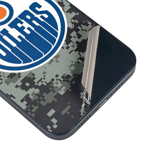 NHL Edmonton Oilers Camo iPhone 13 Mini Skin