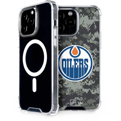 NHL Edmonton Oilers Camo iPhone 13 Pro Max MagSafe Case