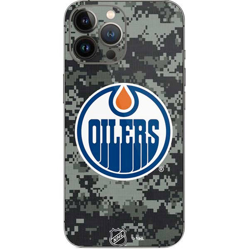 NHL Edmonton Oilers Camo iPhone 13 Pro Max Skin