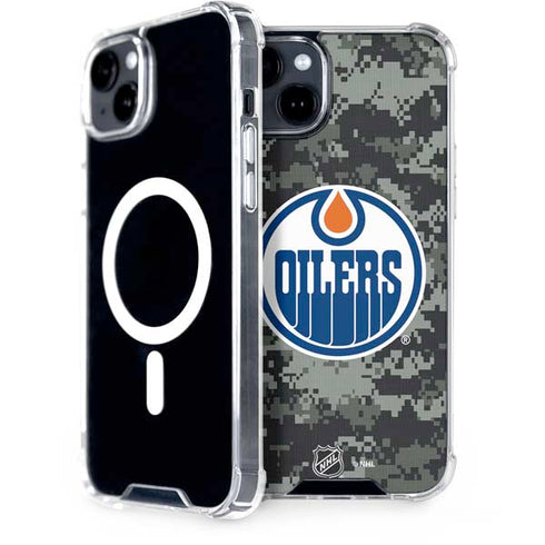 NHL Edmonton Oilers Camo iPhone 14 MagSafe Case