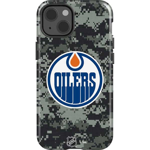 NHL Edmonton Oilers Camo iPhone 15 Impact Case