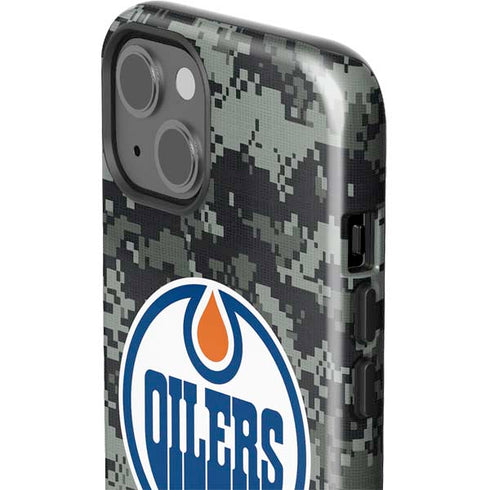 NHL Edmonton Oilers Camo iPhone 15 Impact Case