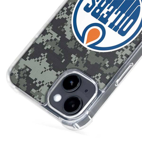 NHL Edmonton Oilers Camo iPhone 15 Plus MagSafe Case