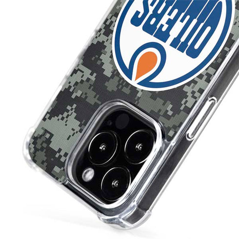 NHL Edmonton Oilers Camo iPhone 15 Pro MagSafe Case