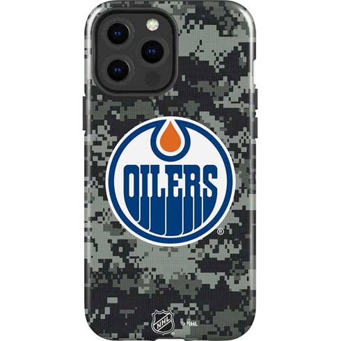 NHL Edmonton Oilers Camo iPhone 15 Pro Max Impact Case