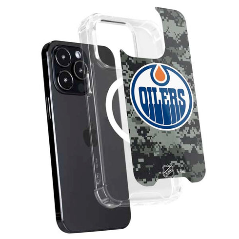 NHL Edmonton Oilers Camo iPhone 15 Pro Max MagSafe Case