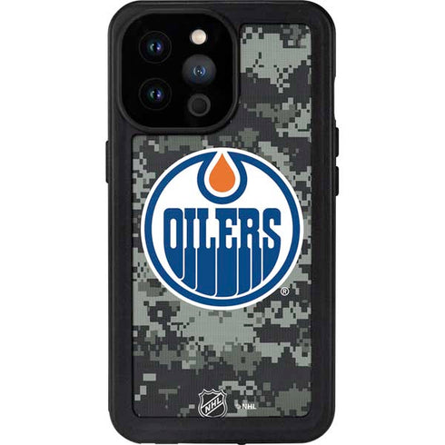 NHL Edmonton Oilers Camo iPhone 14 Pro Max Waterproof Case