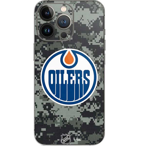 NHL Edmonton Oilers Camo iPhone 15 Pro Skin