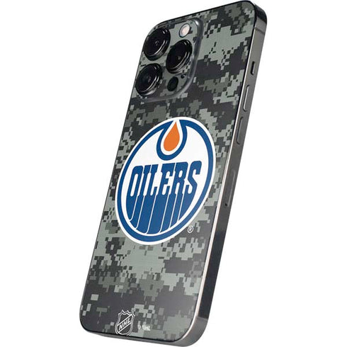 NHL Edmonton Oilers Camo iPhone 15 Pro Skin
