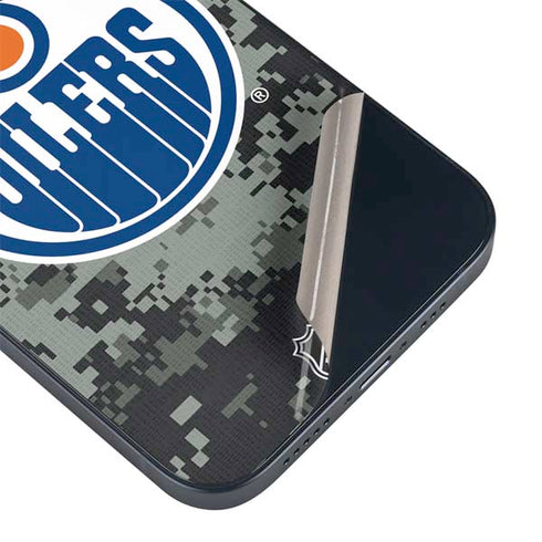 NHL Edmonton Oilers Camo iPhone 14 Skin
